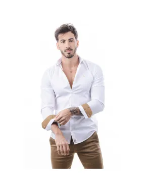 8990 CAMISA ESTRUCTURA ESTAMPADO MICRO TOPO