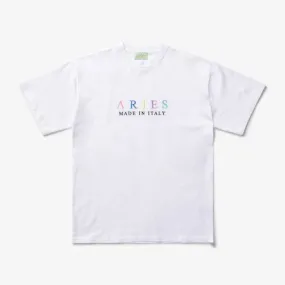 Aries Embroidered Short Sleeve Tee