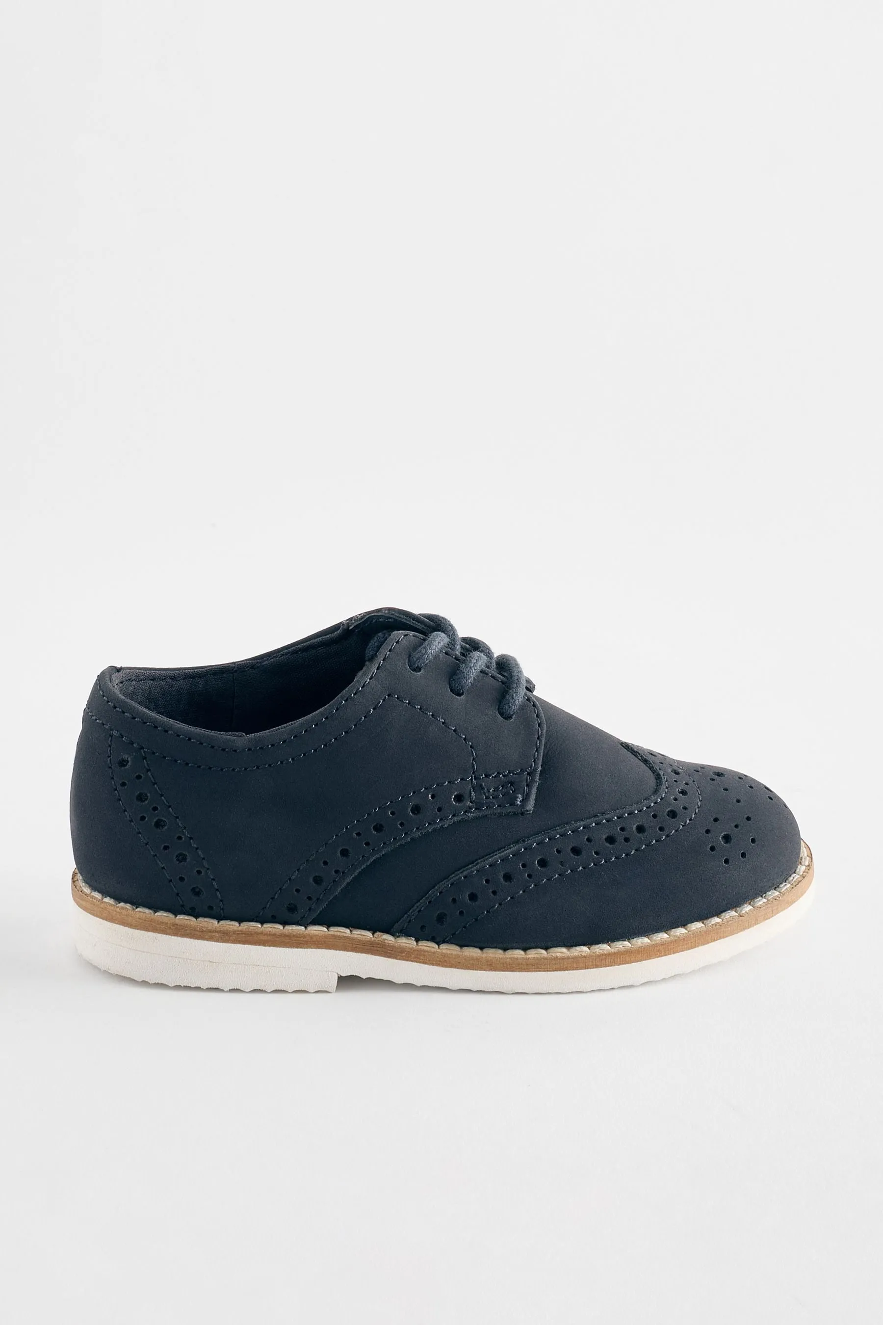 Azul marino - Zapatos Oxford escolares de vestir de cuero