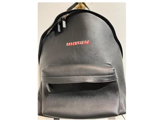 BALENCIAGA Mochilas T.  cuero Negro 