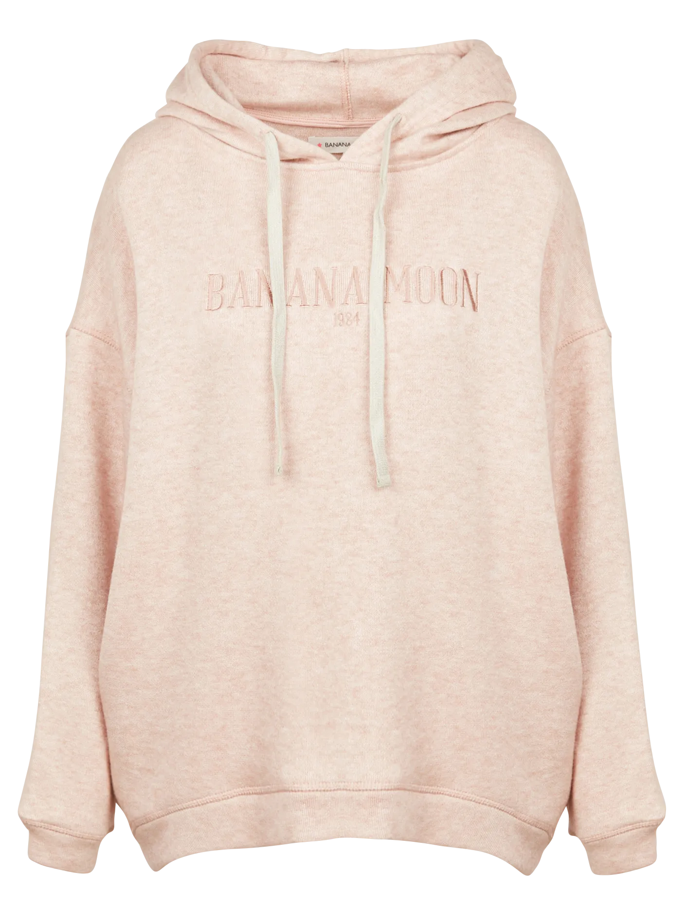 BANANA MOON BRADLEY CREAMY - Sudadera con capucha bordada en beige