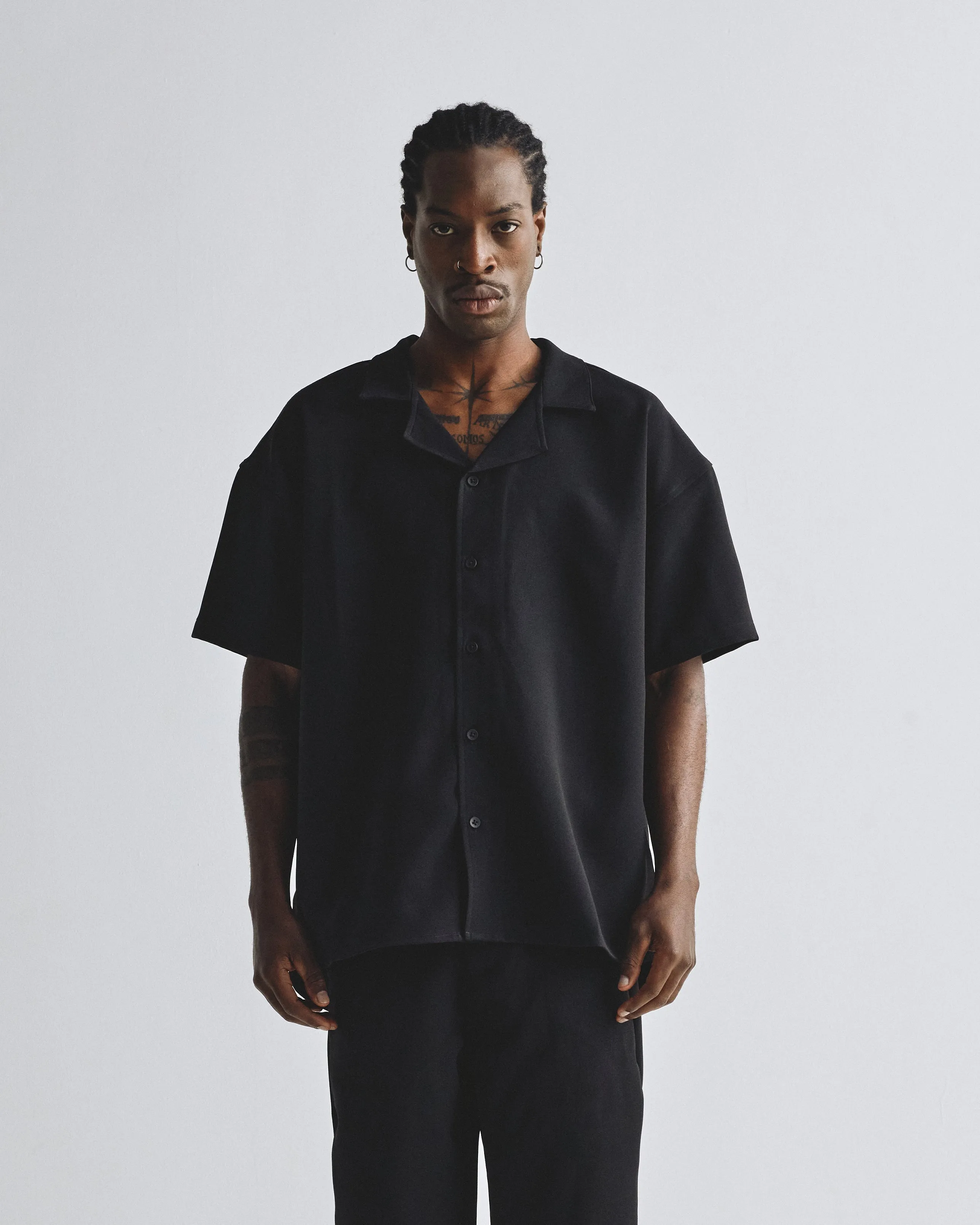 Basics Short Sleeve Shirt Black