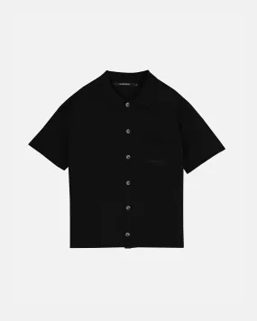 Basics Undergold Design Studio Knit Short Sleeve Shirt Black