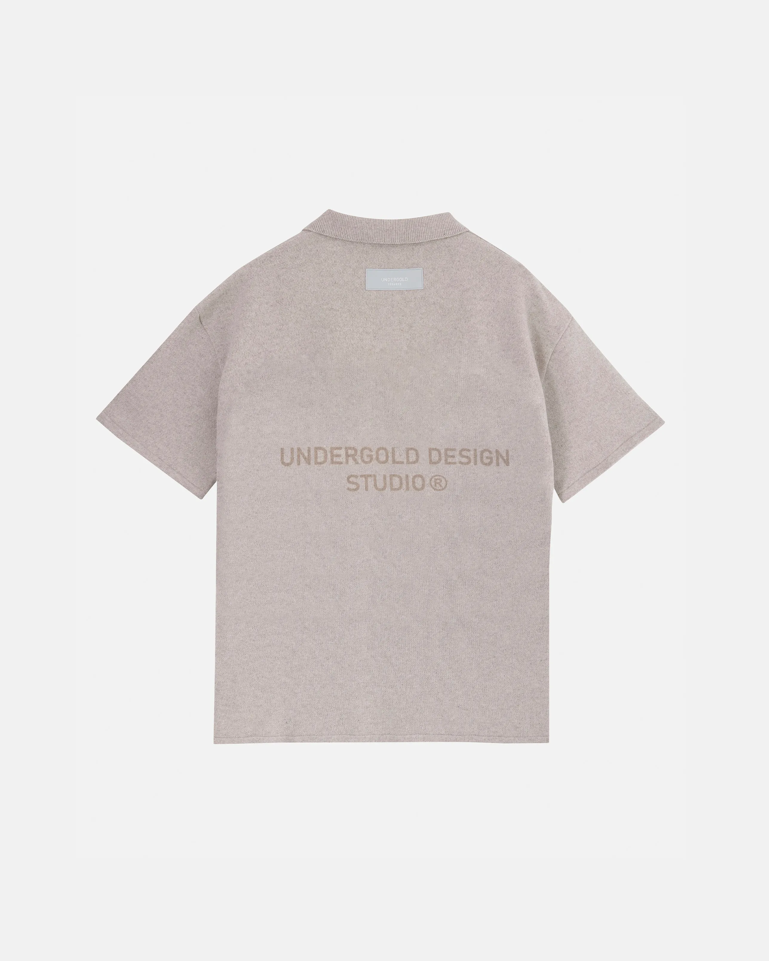 Basics Undergold Design Studio Knit Short Sleeve Shirt Seed Gray