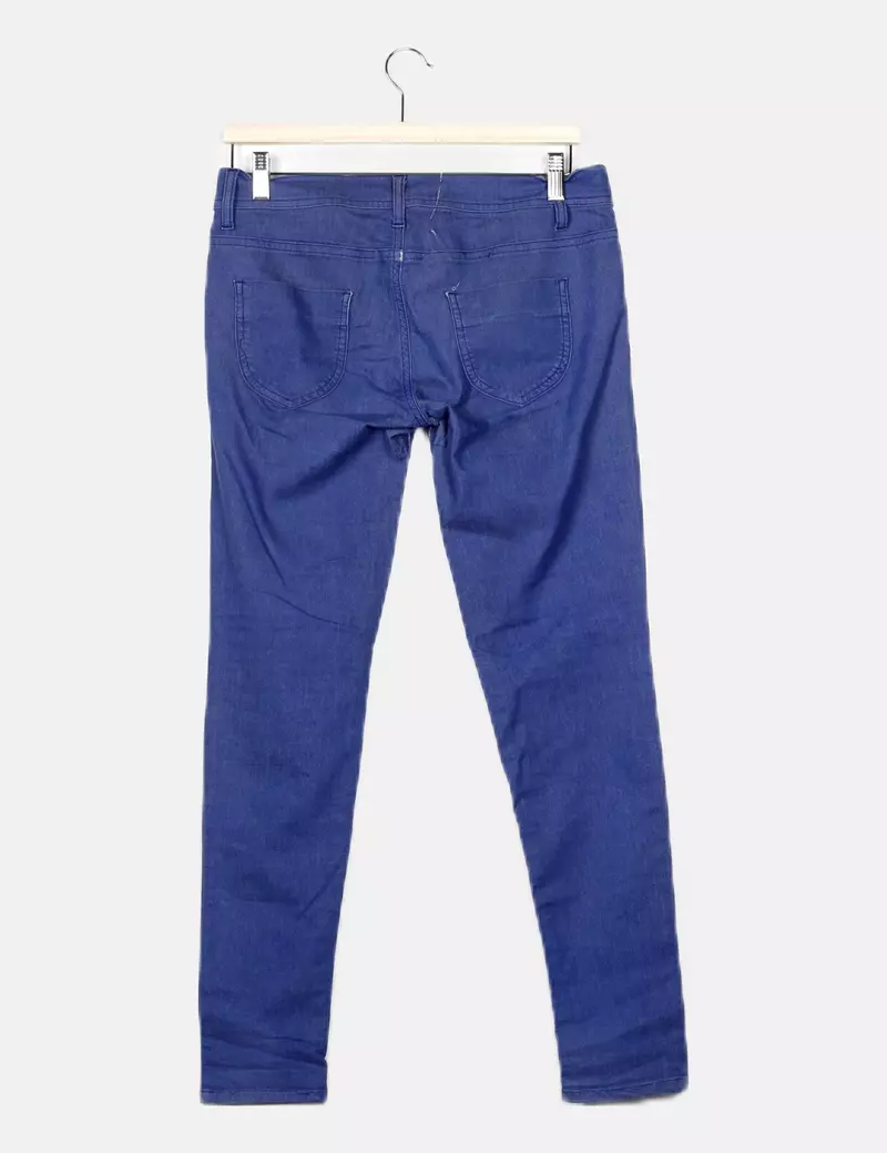 Benetton Pantalón azul básico