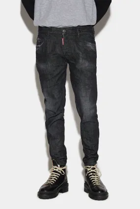 BLACK CLEAN SKATER JEANS