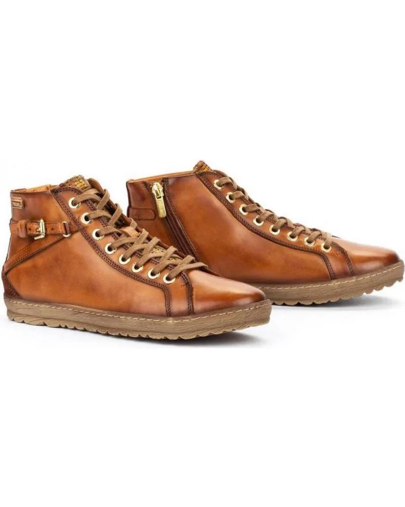 Botines de Mujer PIKOLINOS BOTIN PIEL CUERO BRANDY-S-COGNAC