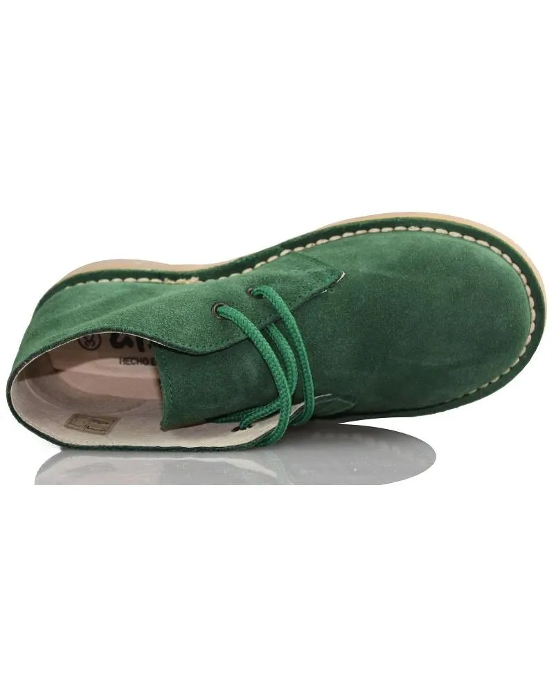 Botines de Mujer y Hombre y Niña y Niño ARANTXA ARANCHA PISACACAS COMODOS UNISEX PIEL VERDE