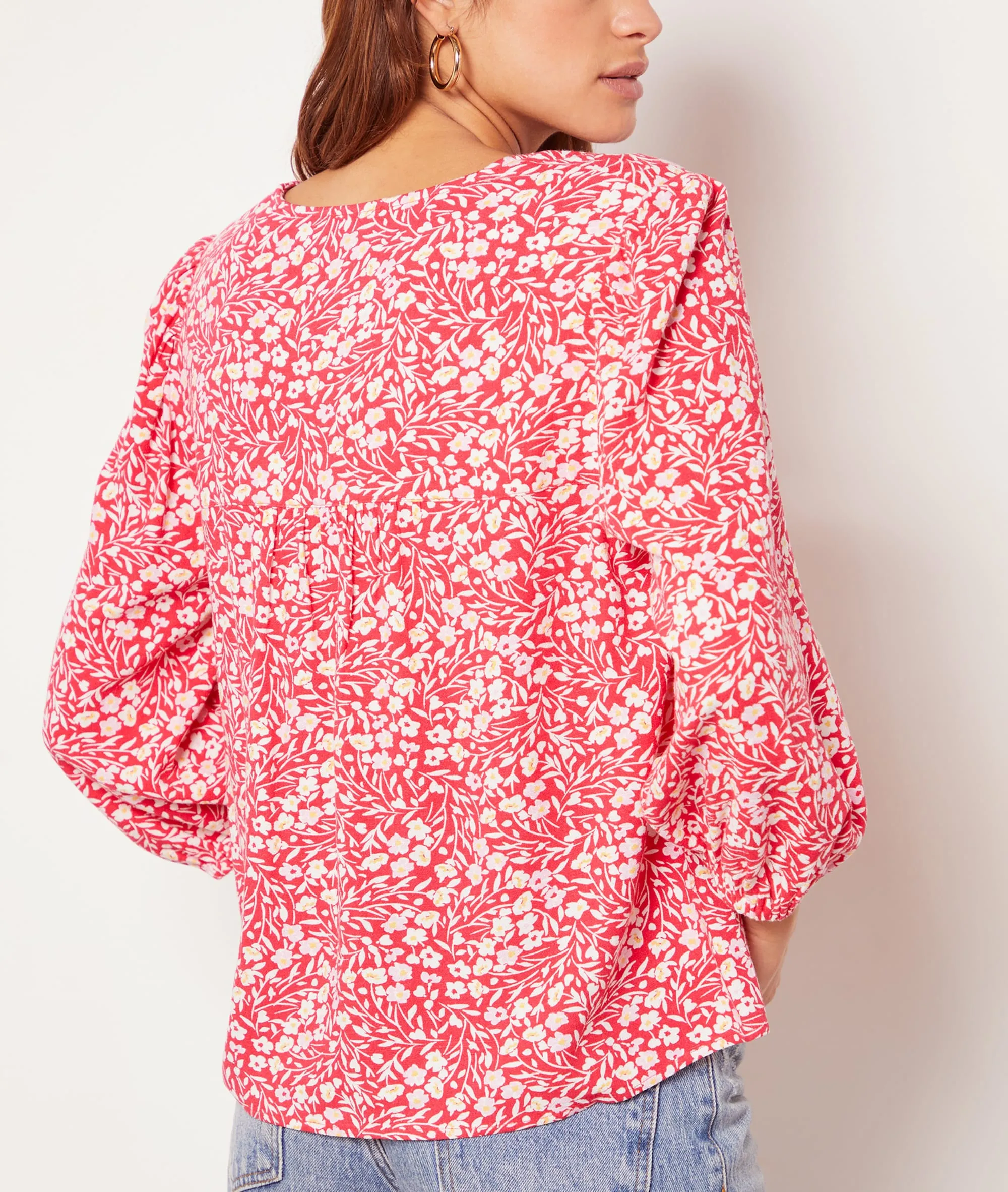 Camisa estampado floral TOCO IMP FD CORAIL - ETAM