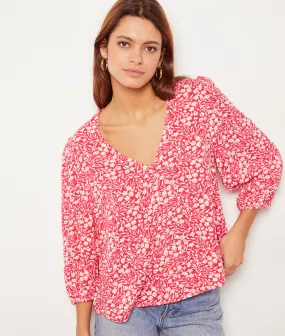 Camisa estampado floral TOCO IMP FD CORAIL - ETAM