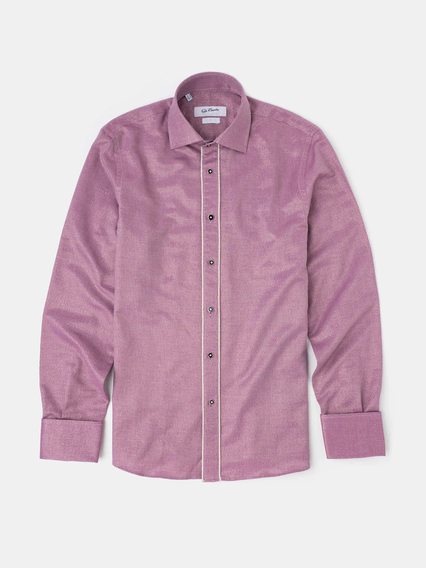 CAMISA FIESTA ALGODÓN Y LUREX FUCSIA