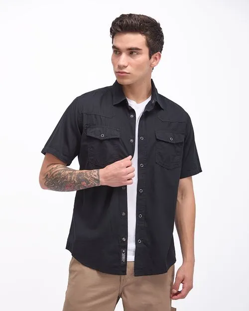 Camisa Hombre Amber Negro