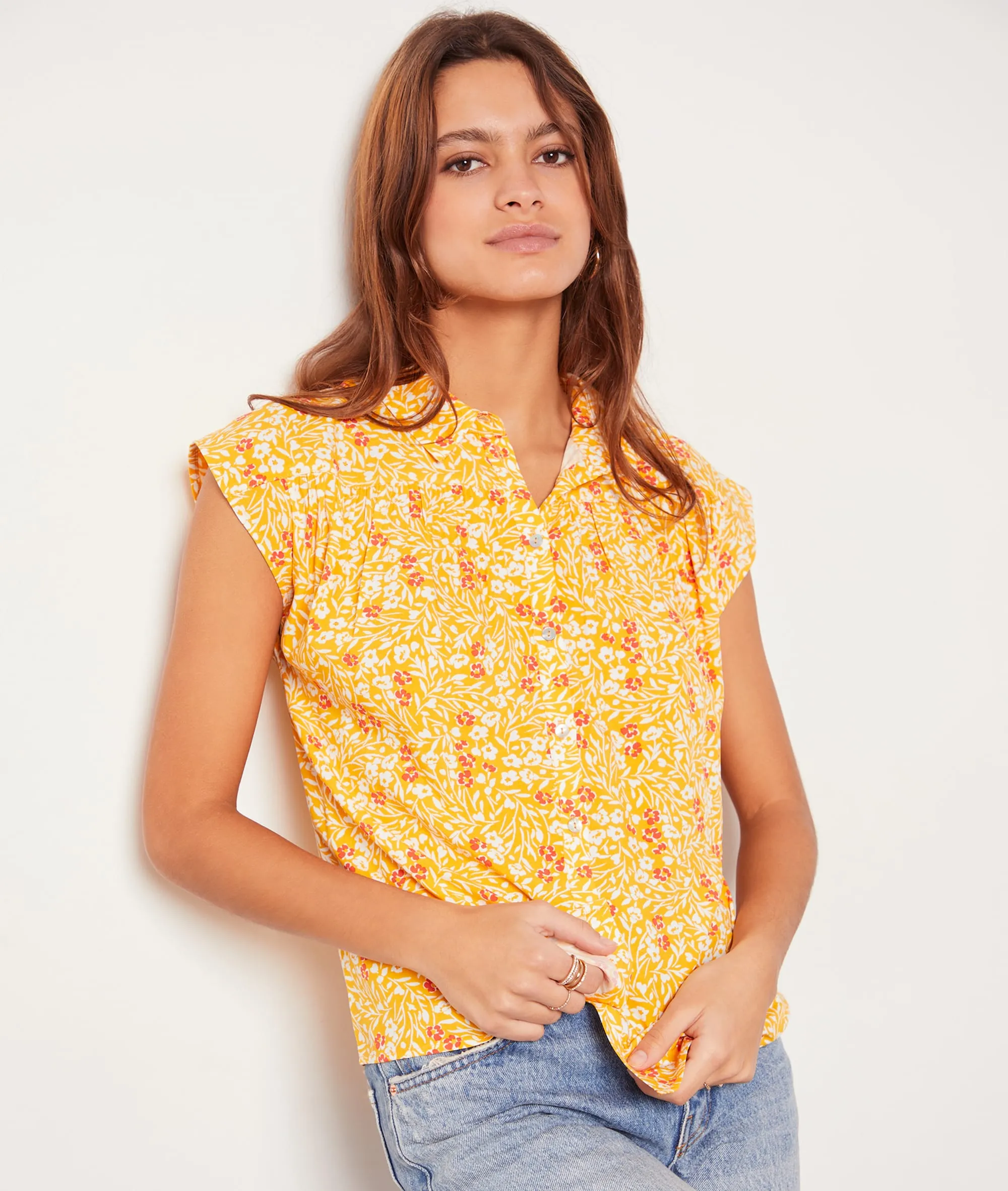 Camisa manga corta estampado floral TIMEO MAIS - ETAM