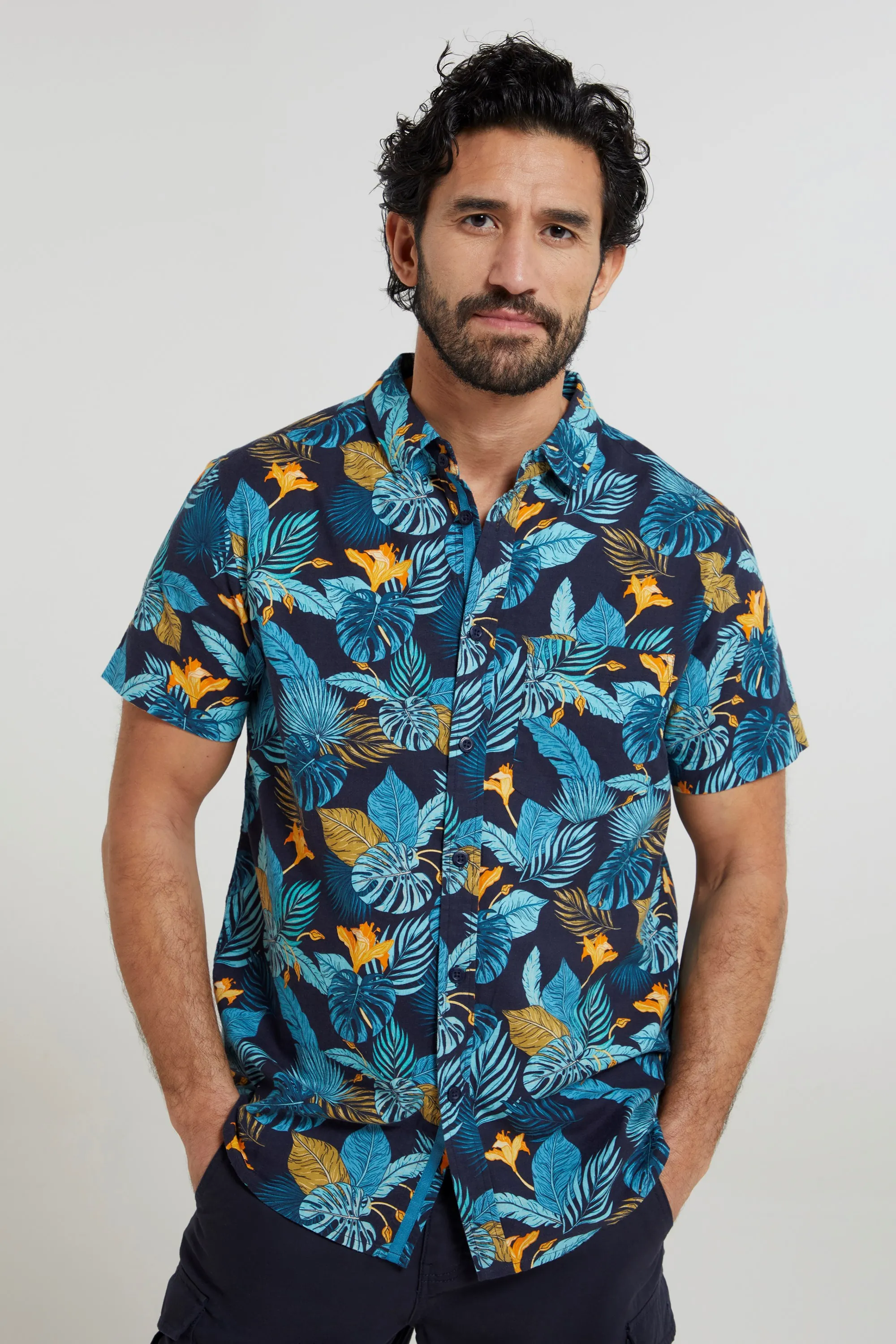 Camisa Manga Corta Hombre Tropical