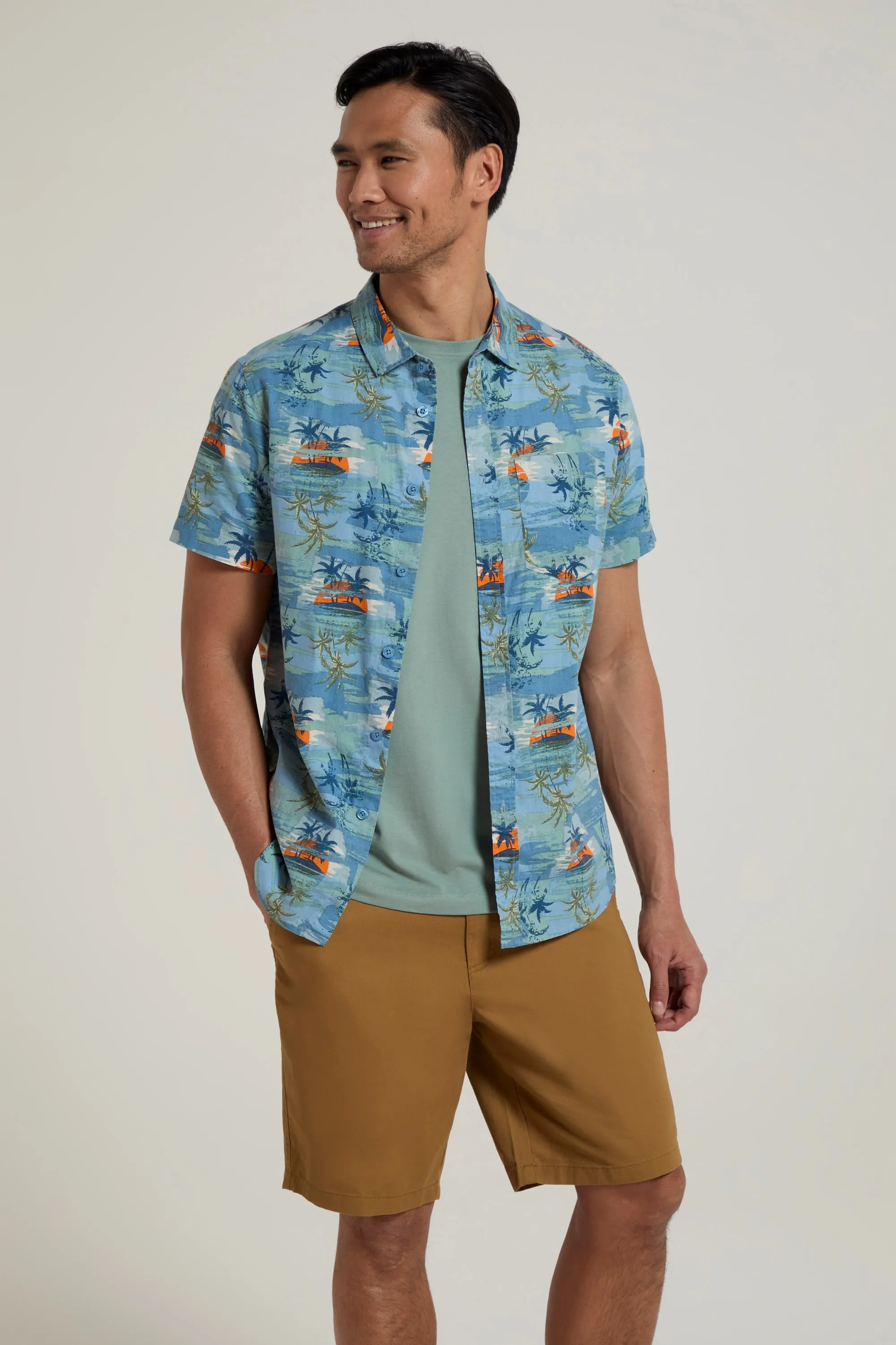 Camisa Manga Corta Hombre Tropical