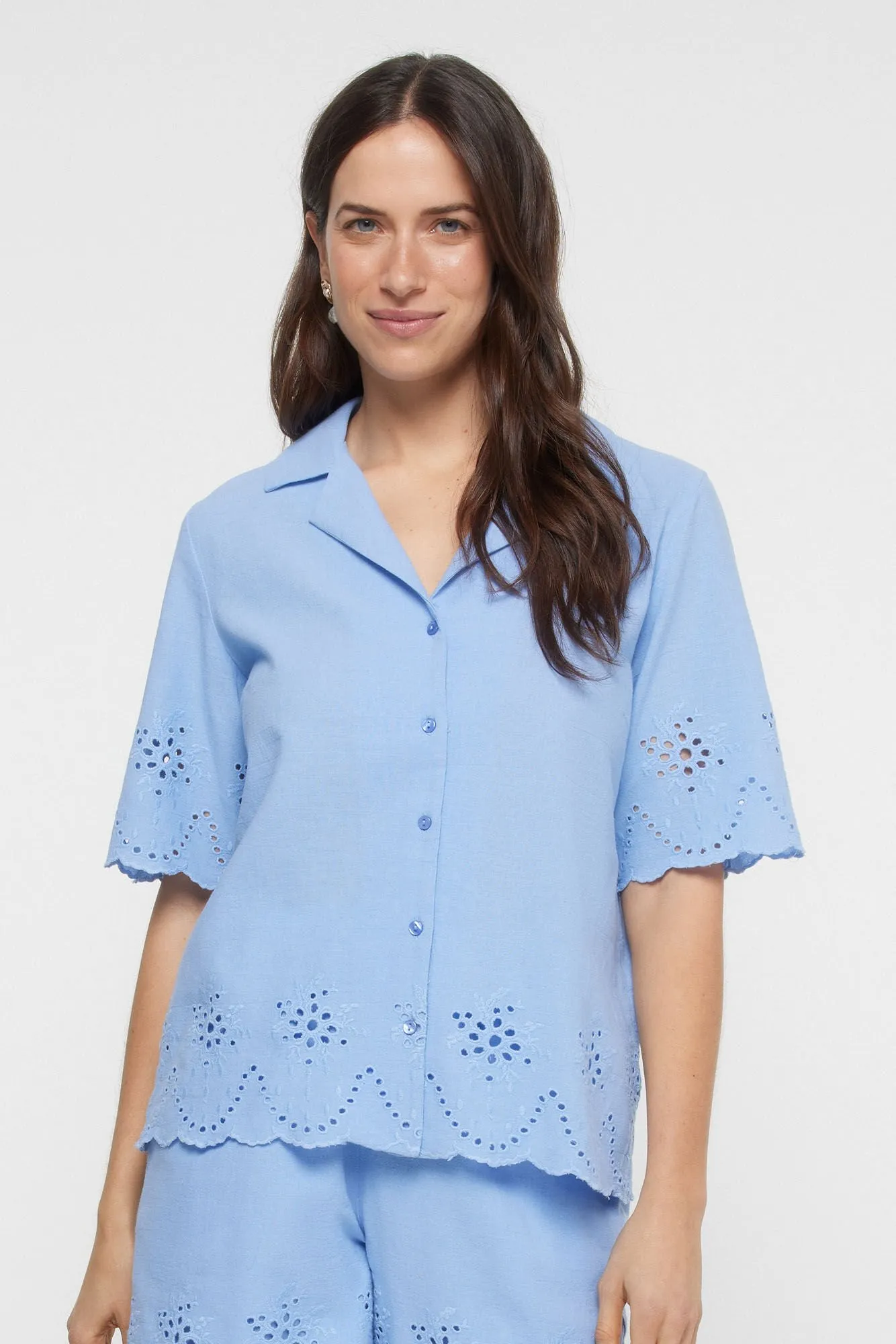 Camisa mujer 100% Algodón. Manga corta.