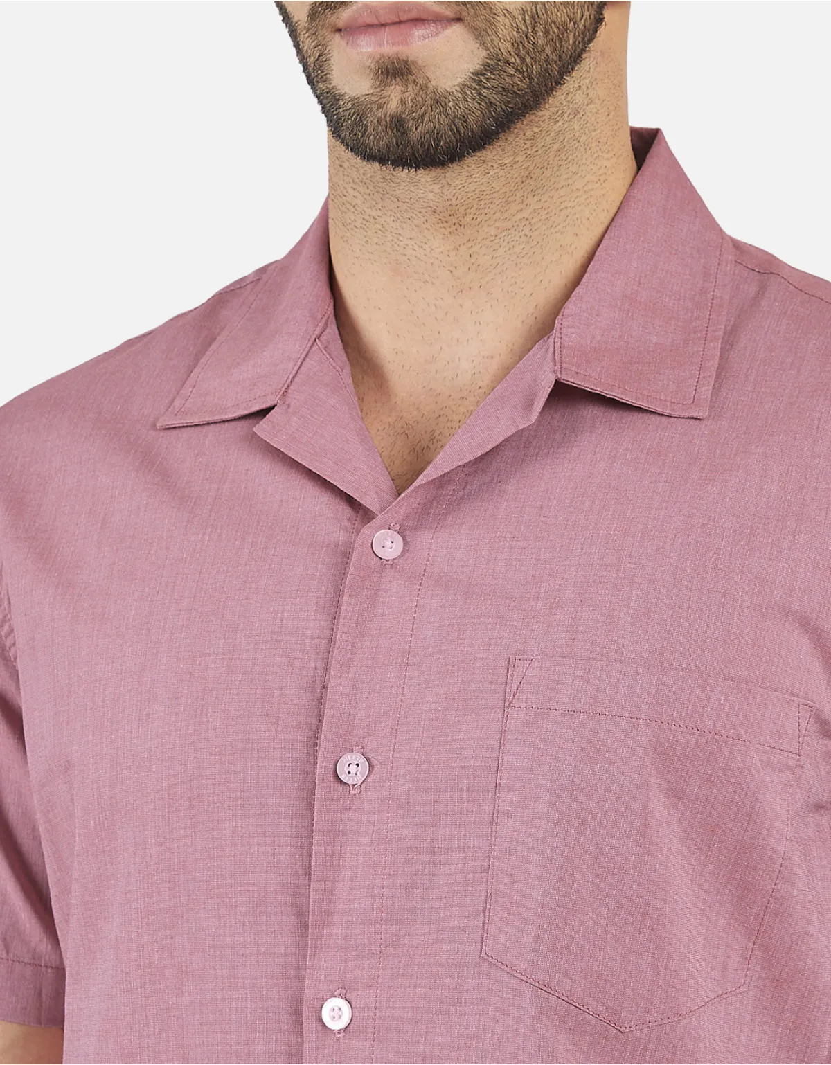 Camisa regular fit rojo