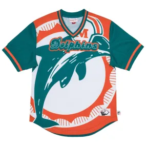 Camiseta de malla M&N JUMBOTRON NFL Miami Dolphins