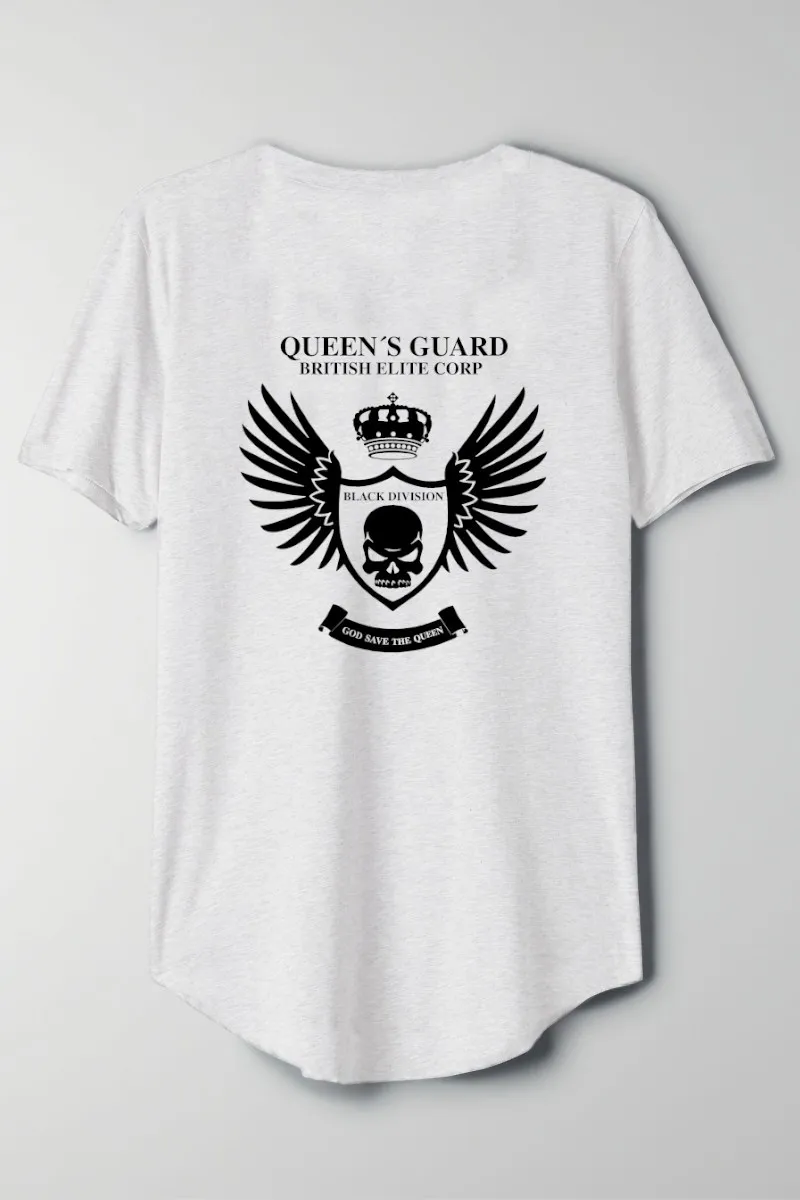 Camiseta de mujer cuello pico GUARD TWO Blanca