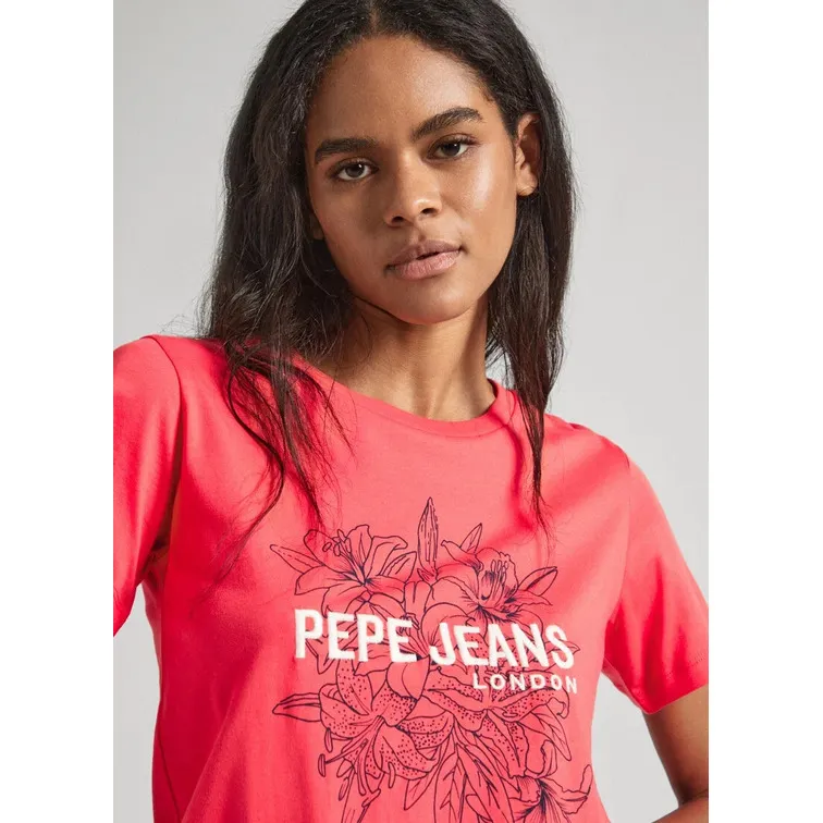 CAMISETA ESTAMPADA FIT SLIM MUJER PEPE JEANS