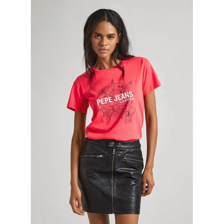 CAMISETA ESTAMPADA FIT SLIM MUJER PEPE JEANS