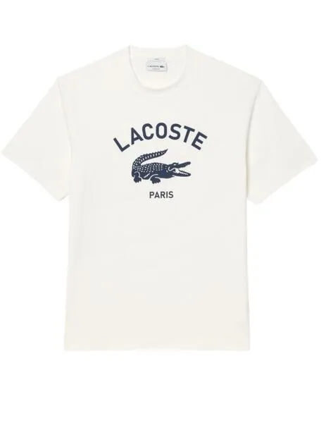 Camiseta Lacoste manga corta con logotipo en el pecho unisex