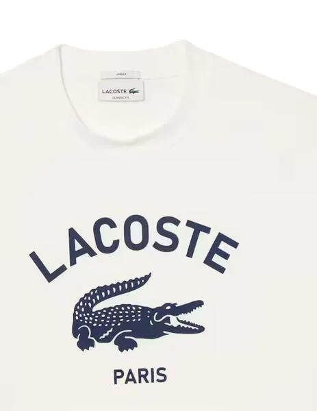 Camiseta Lacoste manga corta con logotipo en el pecho unisex