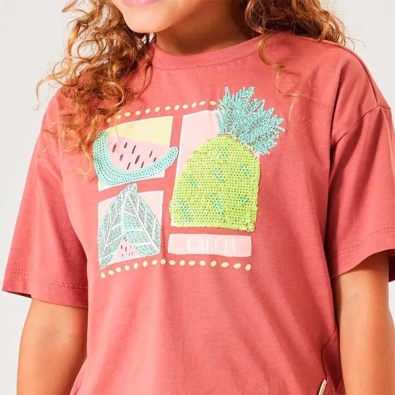 Camiseta niña frutas de Garcia Jeans