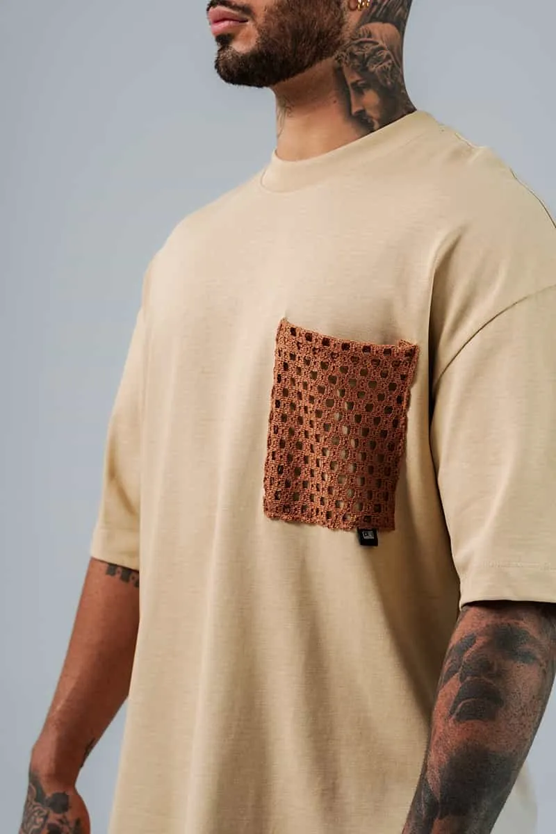 Camiseta Para Hombre Oversize Arena Con Bolsillo