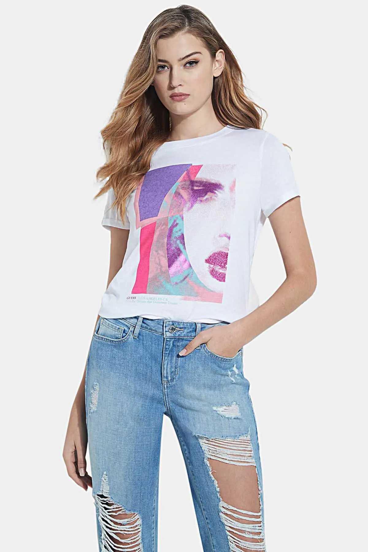 Camiseta para mujer de Guess Jeans – W0GI88K46D0