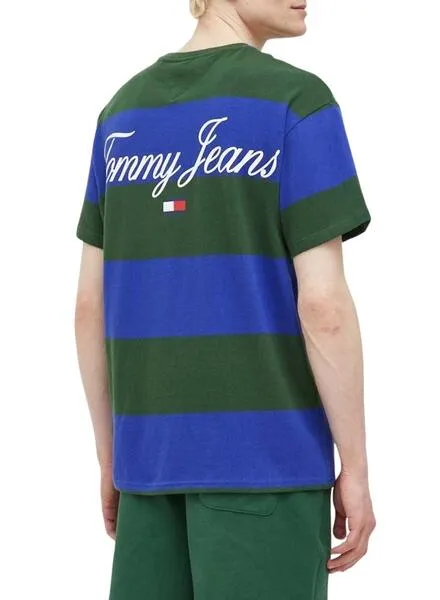 Camiseta Tommy Jeans Serif Marino para Hombre