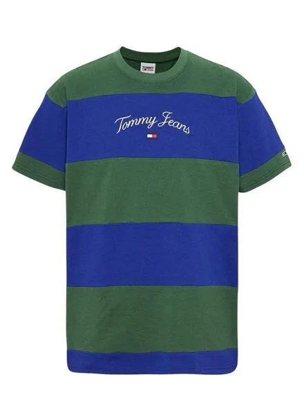 Camiseta Tommy Jeans Serif Marino para Hombre