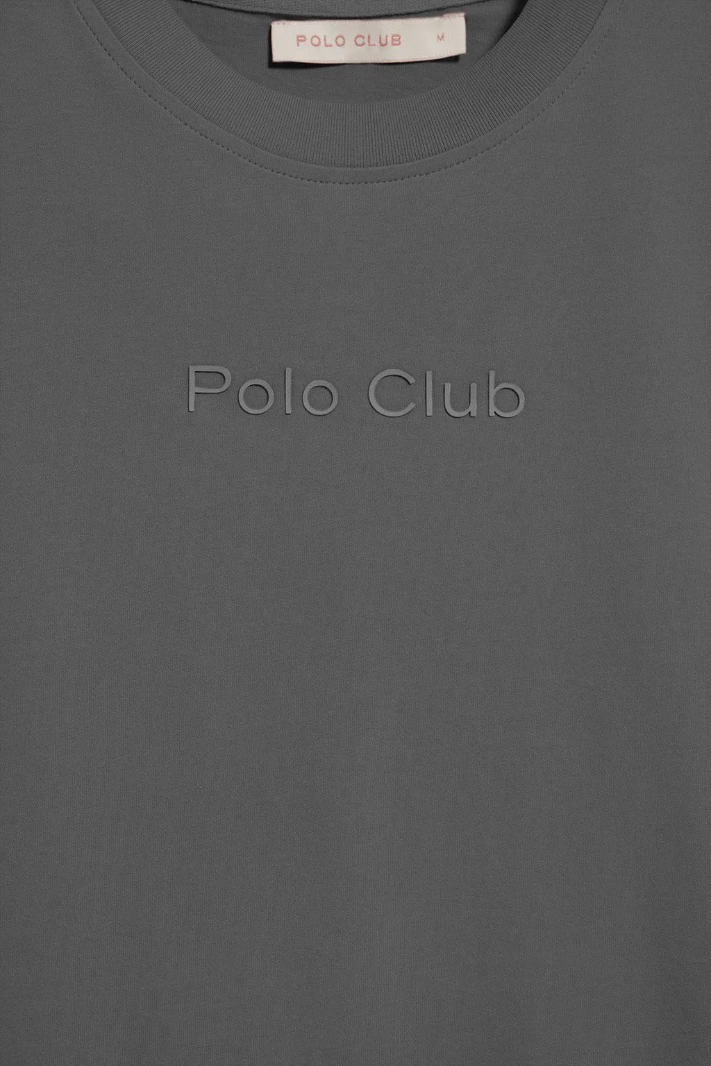 Camiseta Tori color asfalto con logo Minimal Combo Polo Club