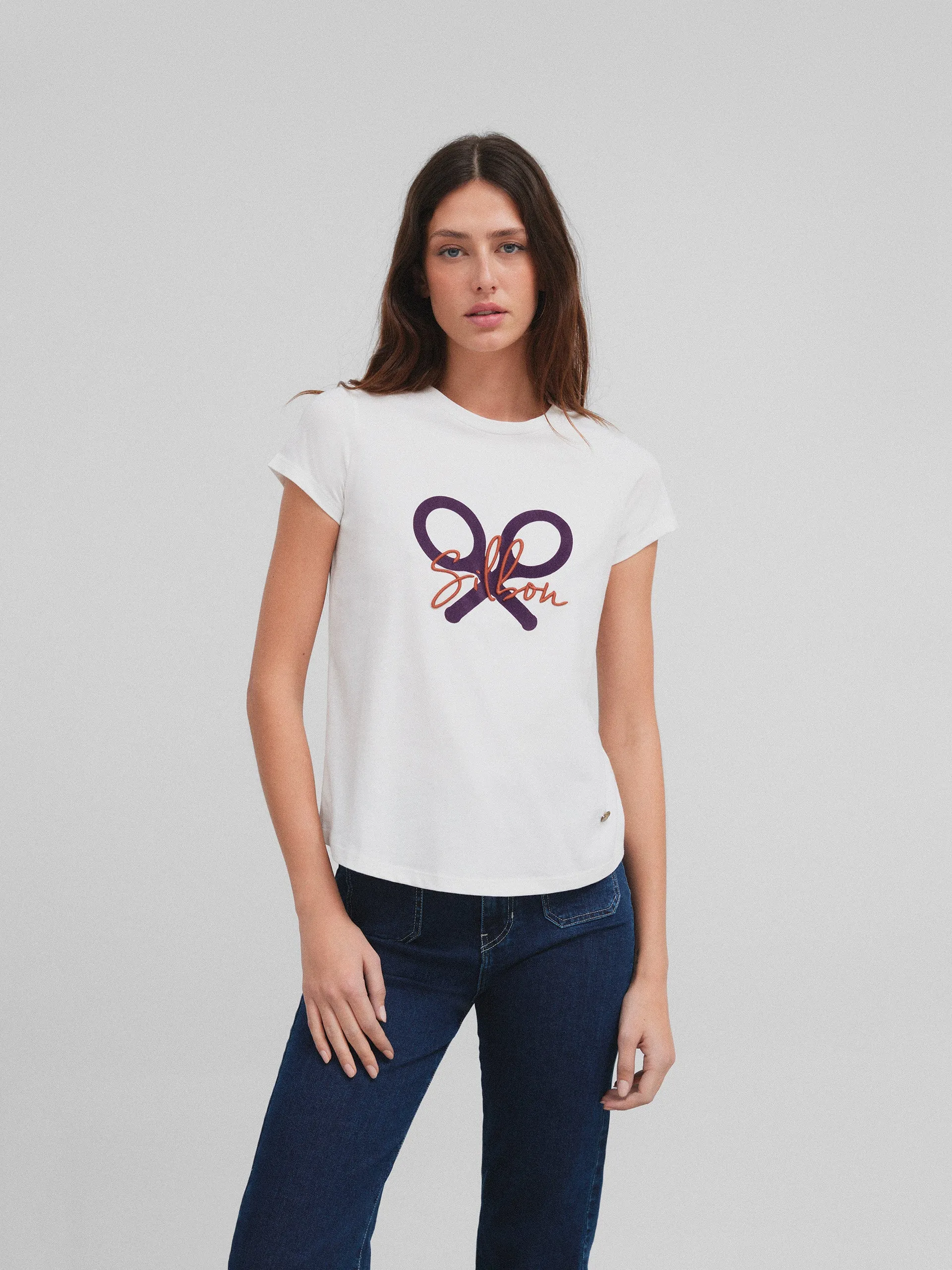 Camiseta woman clasica crudo