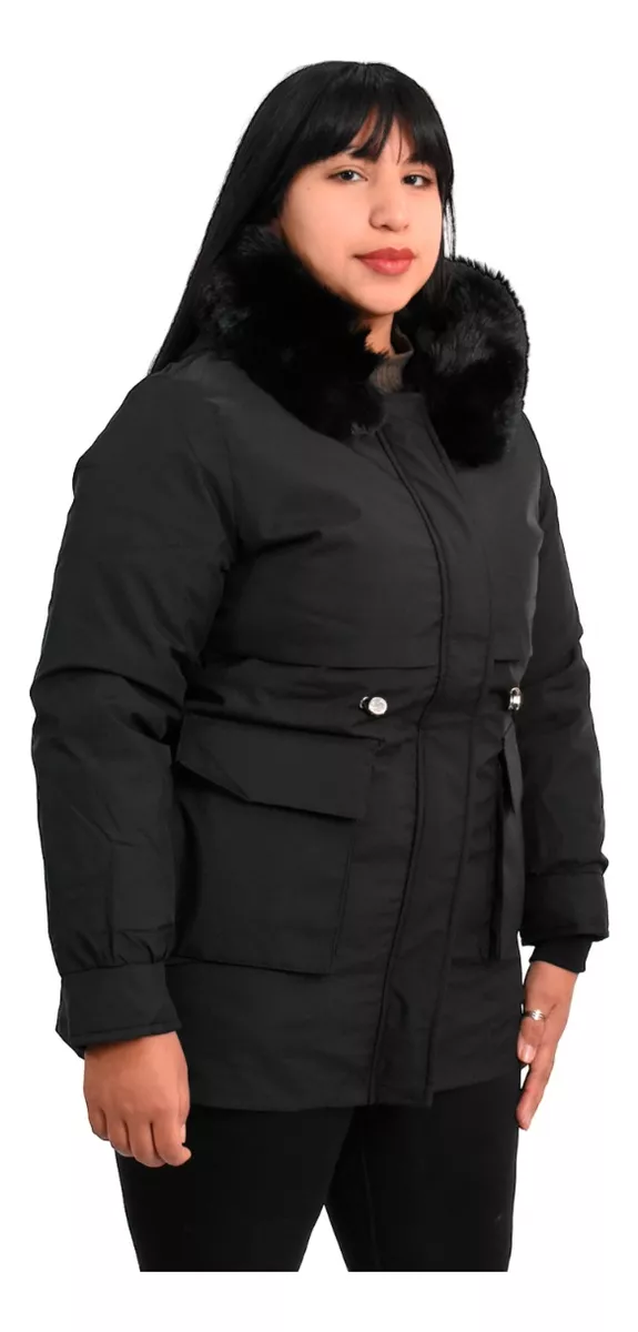 Campera Parka Impermeable Mujer Desmontable Nieve 2 En 1 Hhp