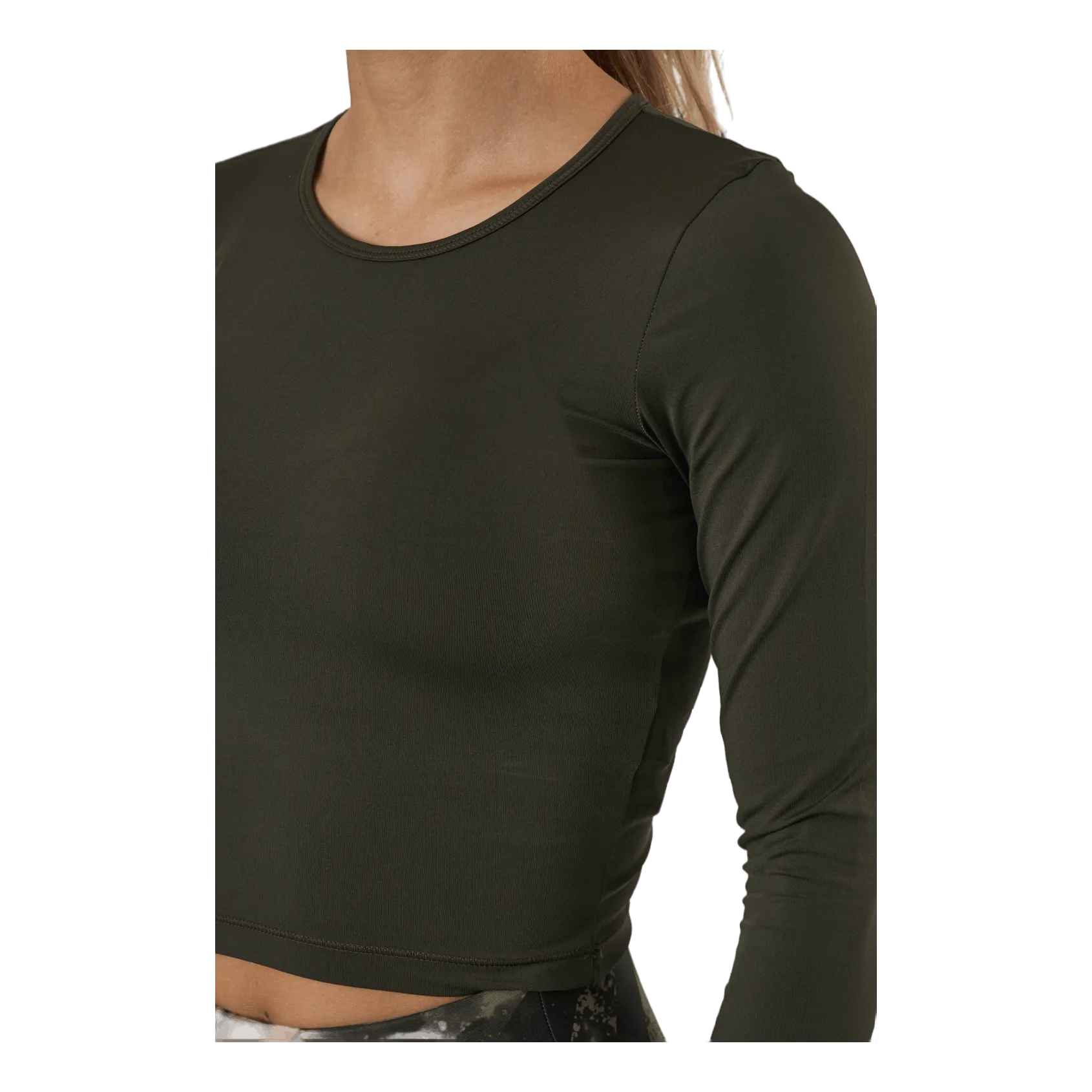 Casall Crop Long Sleeve Forest Green