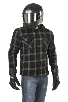 Chaqueta con capucha de Moto Richa Lumber Negro-Gris