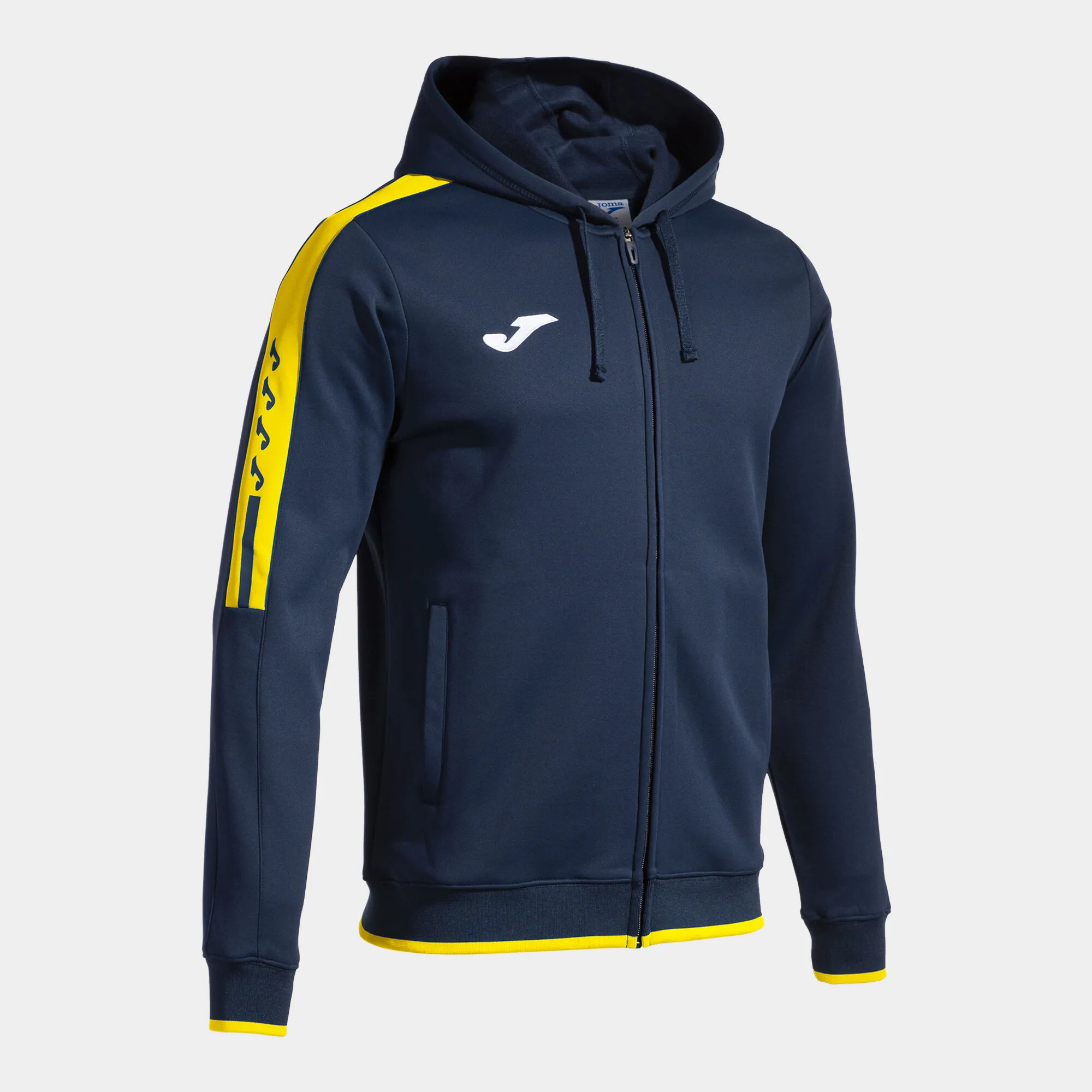 Chaqueta con capucha hombre Olimpiada marino amarillo