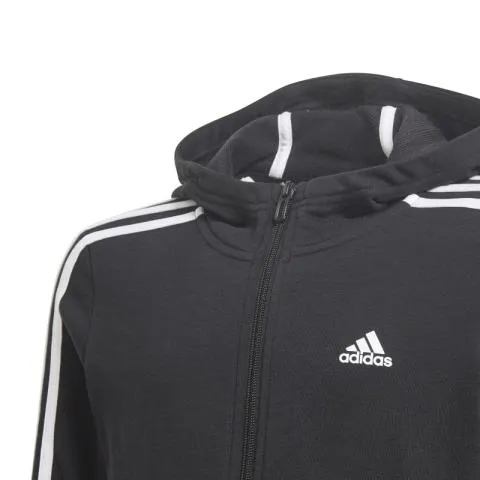 Chaqueta con capucha Jr - adidas Essentials 3 bandas - GQ8356