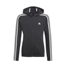 Chaqueta con capucha Jr - adidas Essentials 3 bandas - GQ8356