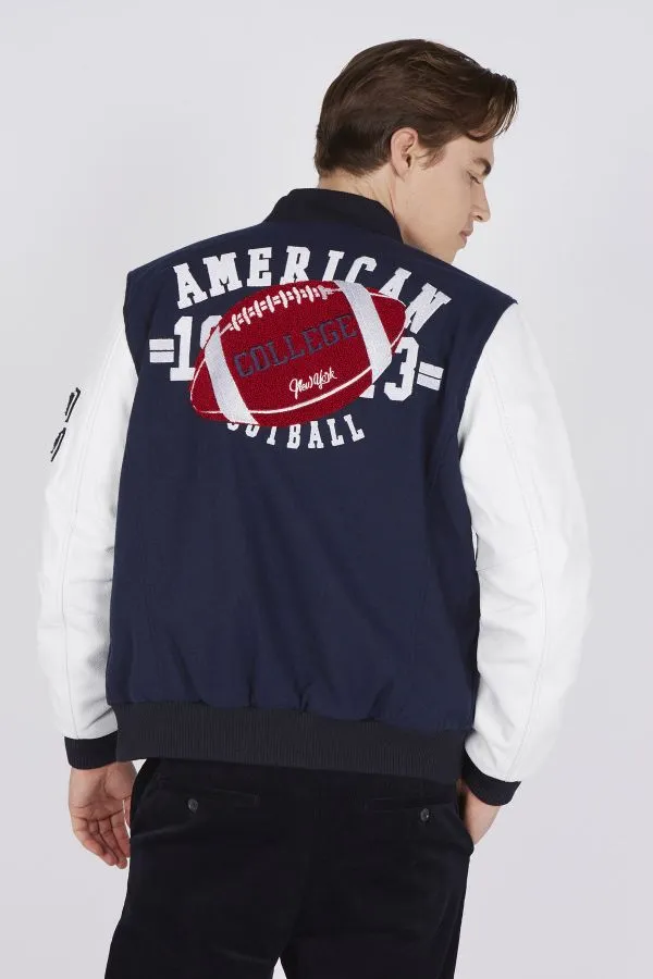 Chaqueta Hombre American College Ref 70 Navy/White