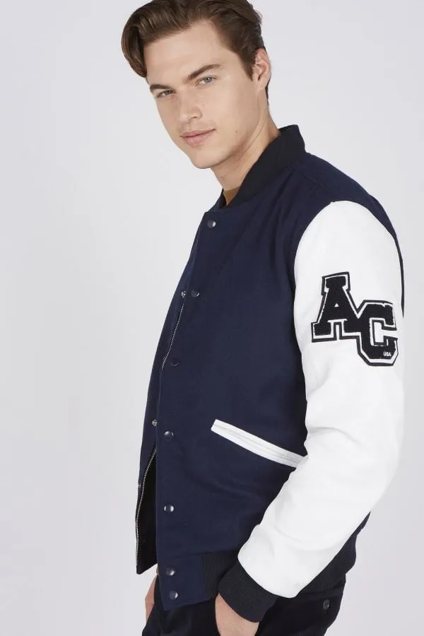 Chaqueta Hombre American College Ref 70 Navy/White