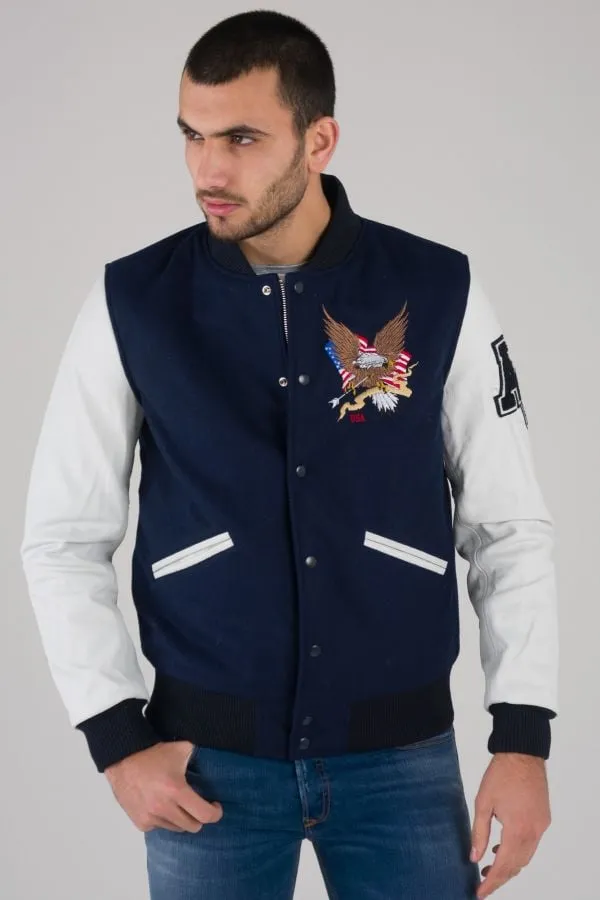 Chaqueta Hombre American College Ref 71 Navy/White