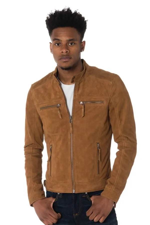 Chaqueta Hombre Cityzen Calcutta Goat Suede Tabac