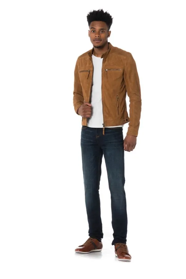 Chaqueta Hombre Cityzen Calcutta Goat Suede Tabac