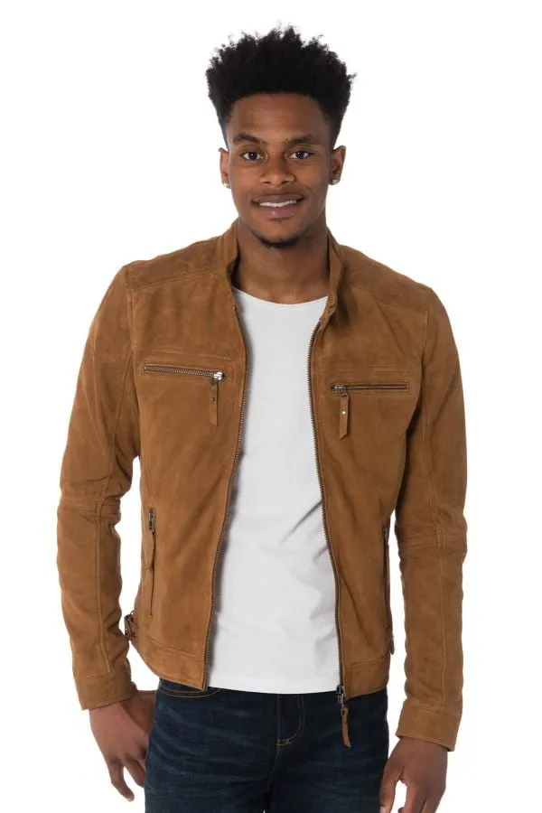 Chaqueta Hombre Cityzen Calcutta Goat Suede Tabac