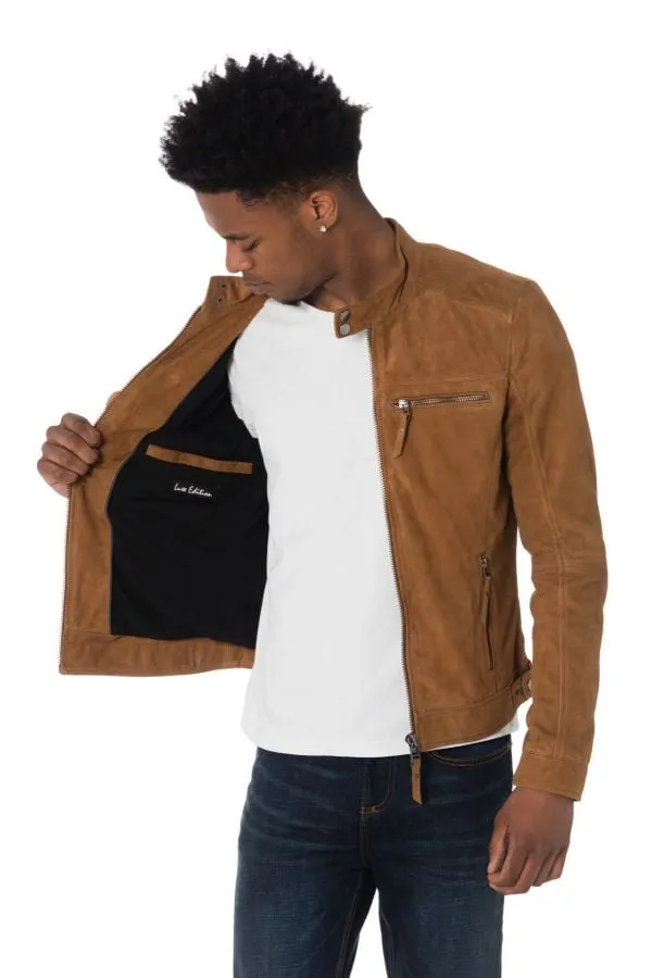 Chaqueta Hombre Cityzen Calcutta Goat Suede Tabac