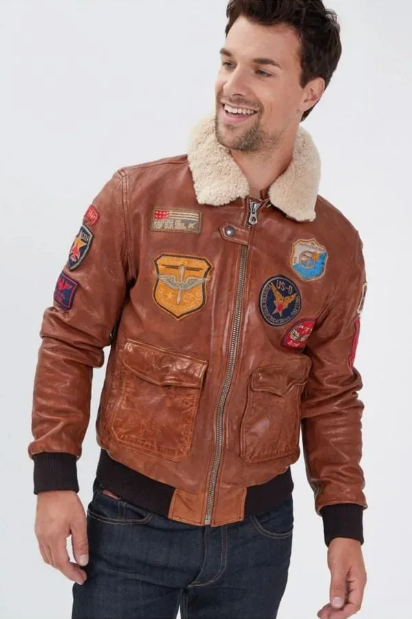 Chaqueta Hombre Daytona Mythic + Fur Sheep Petrol Cognac