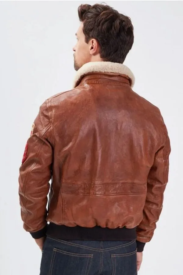 Chaqueta Hombre Daytona Mythic + Fur Sheep Petrol Cognac