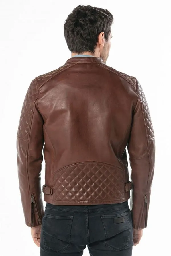 Chaqueta Hombre Daytona Truckston Cow Veg Dark Cognac